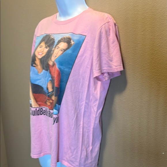 Saved by the Bell NBC Pink Woman’s Cotton Crew Neck Tee Size Medium - Picture 3 of 5